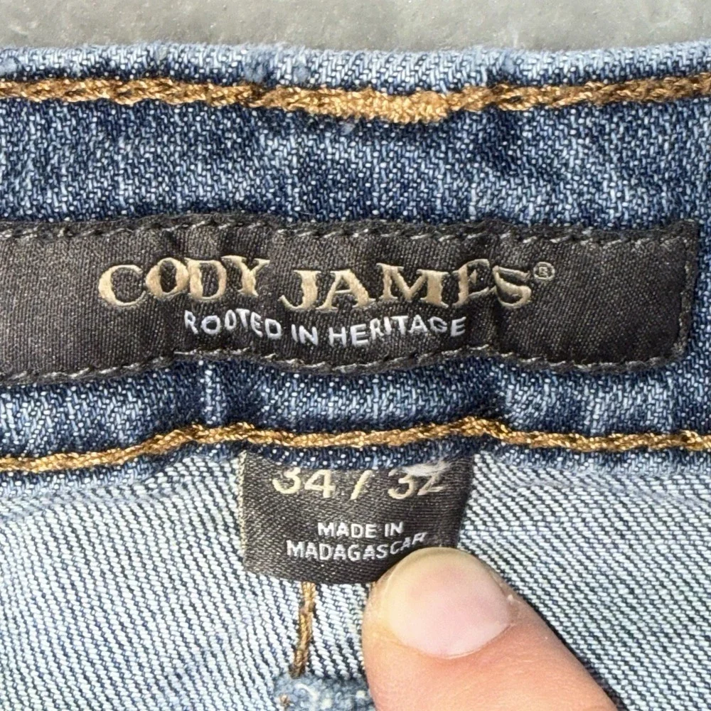 Cody James Relaxed Bootcut DUKE Jeans Men's 34x32 MedWash  Western Stretch